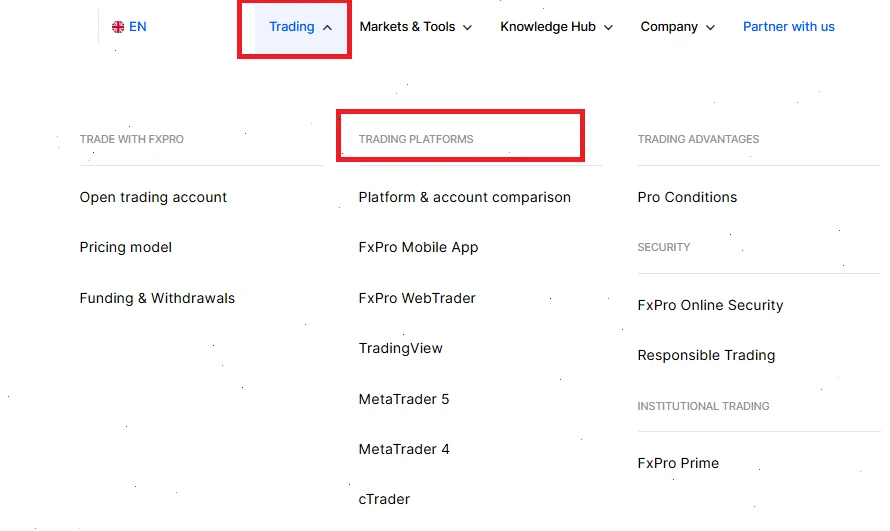 download-platforms FXPro