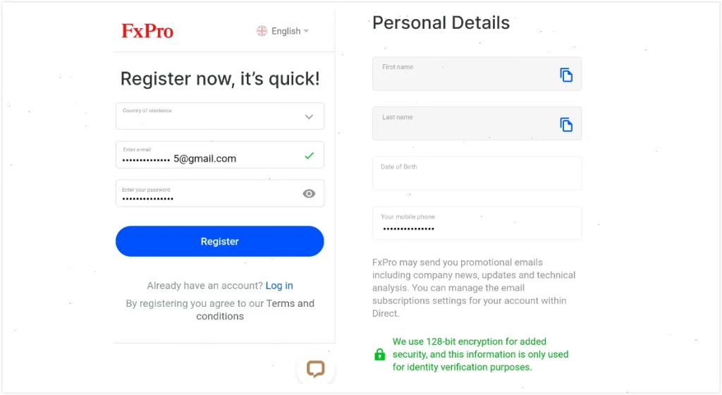 Регистрация и начало работы через FxPro Direct